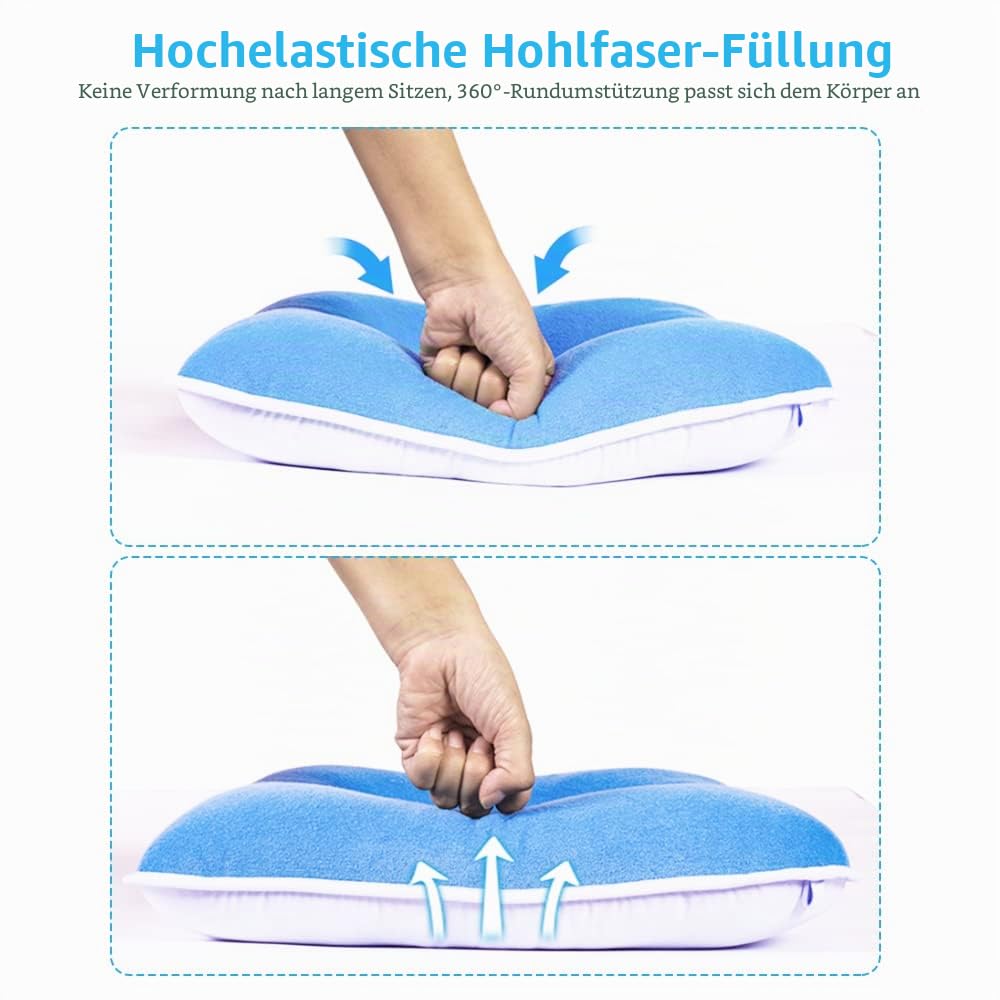 MESINURS Anti-Dekubitu Pad Bettkissen – Donut Stillbett Schmerz Pad für Bedridden, ältere Menschen, Behinderte, Komfort und atmungsaktiv zur Schmerzlinderung (43,2 x 40,6 cm, oval)