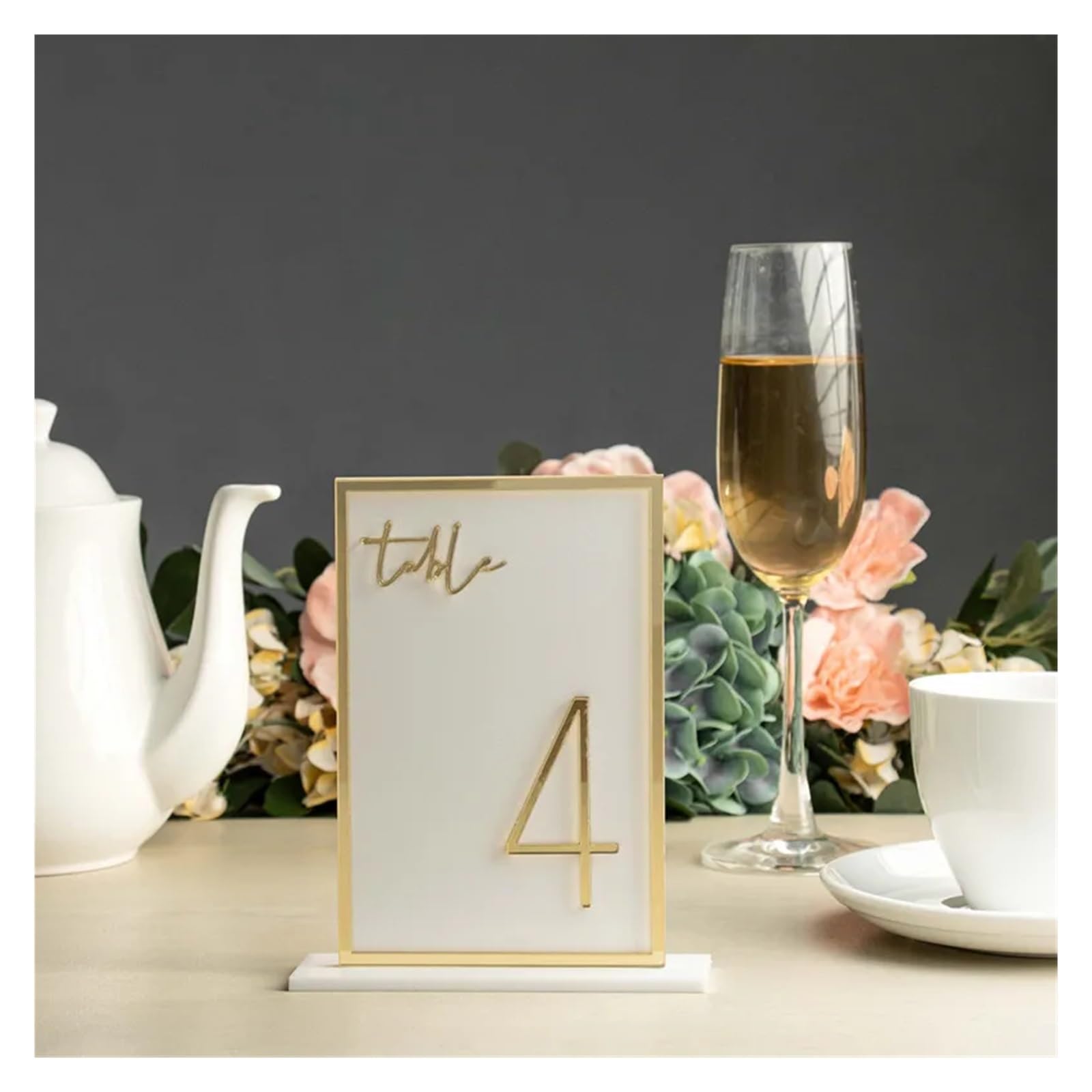 VHcgCGJ Table number holder, Table Number with Stands Custom Sign Numbers for Party Event 5x7 in 5/10/15/20 PCS(Type 1,Table 1 10)