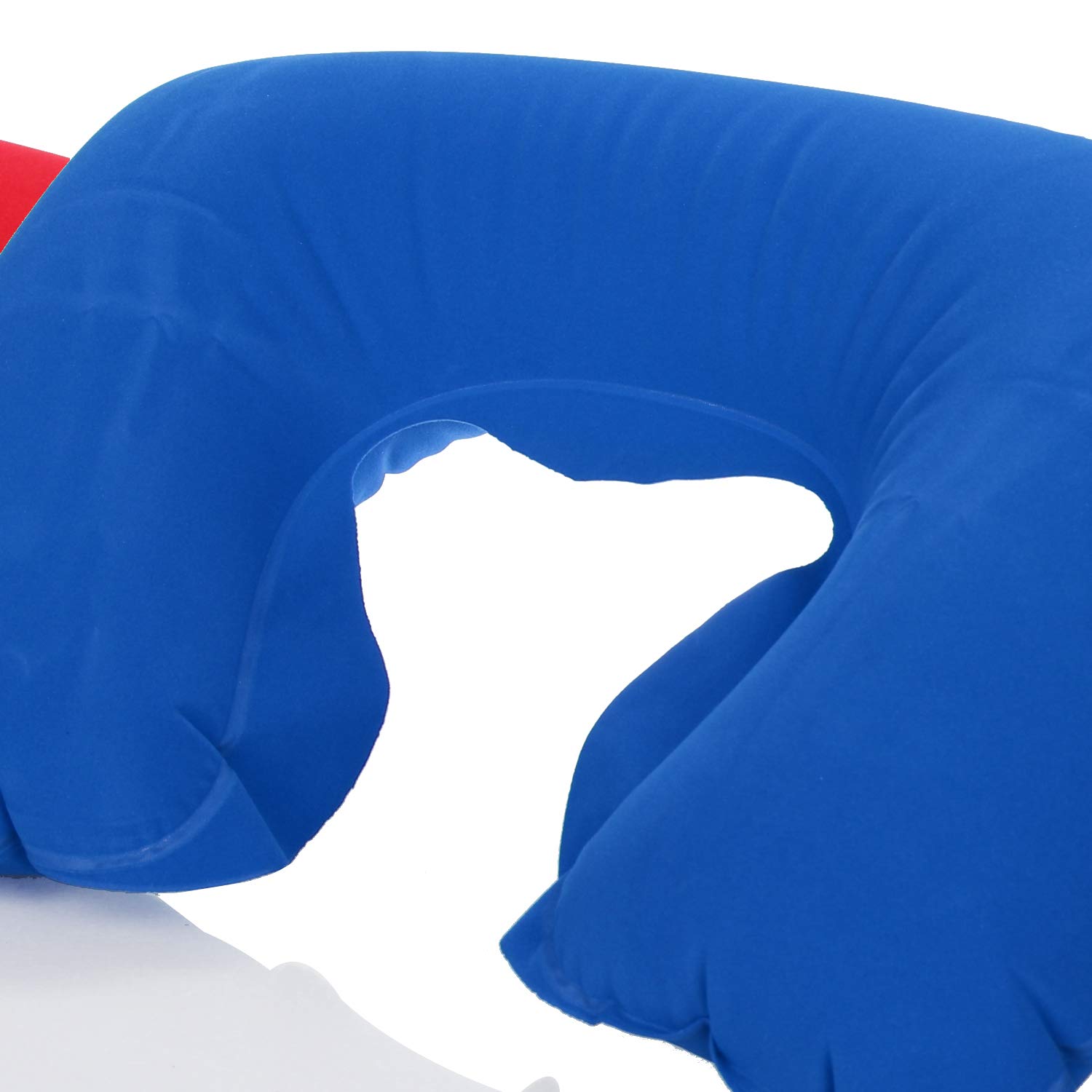 Cuscino Da Viaggio Gonfiabile Per Collo - 2 Pezzi Con Maschera E Tappi Per Le Orecchie, Ideale