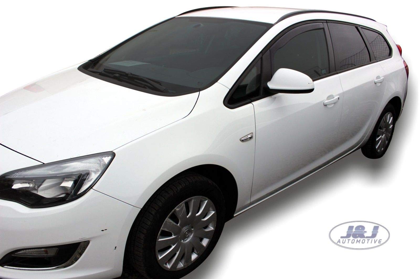 J&J AUTOMOTIVE Windabweiser Opel Astra J 4/5-Türer 2009-2015 2tlg Heko Getönt Dunkel