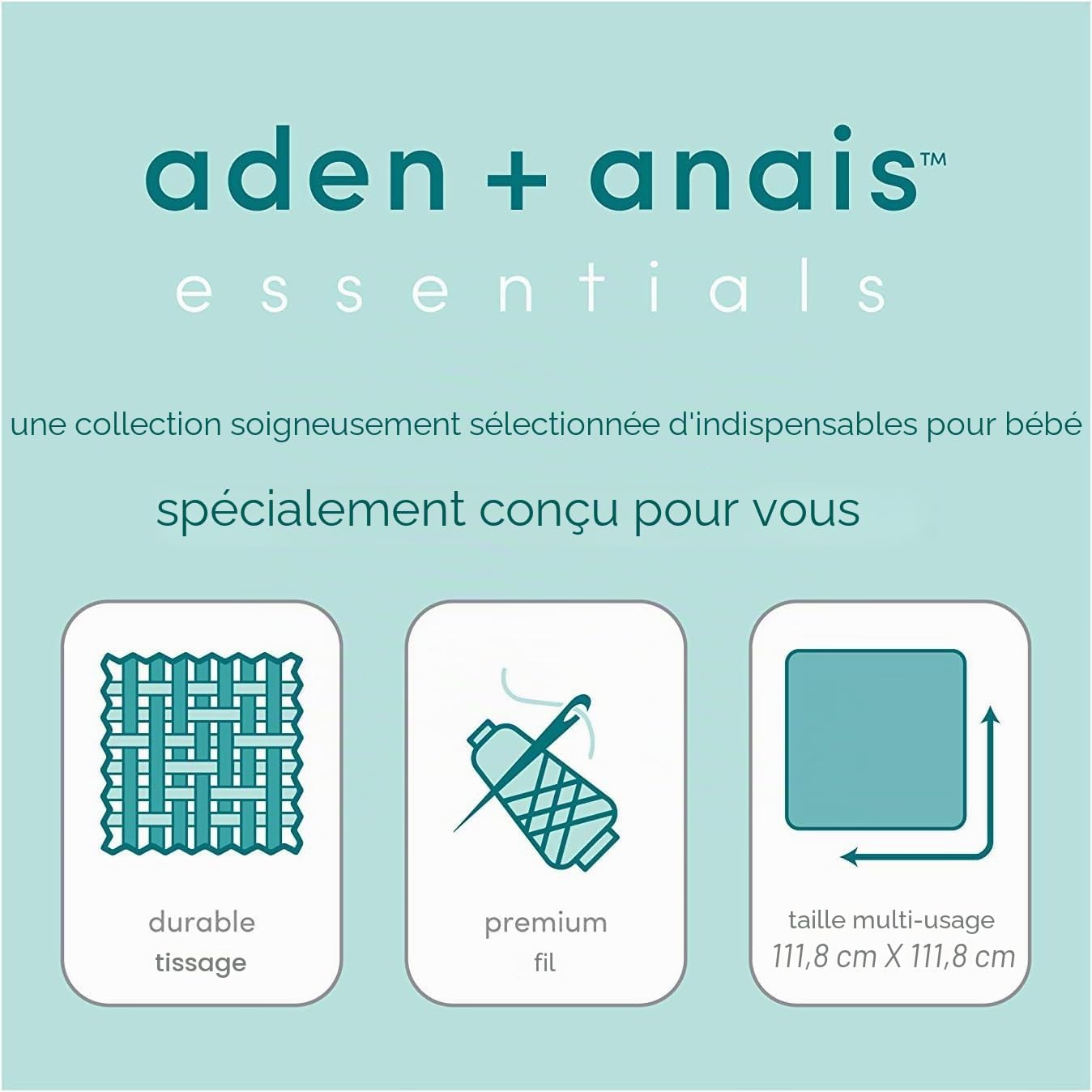 aden+anais essentials - Gigoteuse d’été légère pour bébé en mousseline de coton 1,0 TOG - Garçon et fille - Imprimé Tropicalia - 0 - 6 mois - 75cm x 32cm - Largeur poitrine 32cm - Largeur du bas 46cm