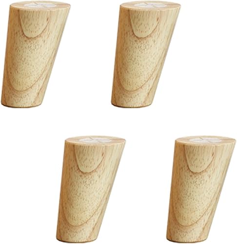 Patas de madera maciza, patas de repuesto para sofá, patas de mesita de noche, patas de escritorio de café, para sillón, 3.1  27.6in, juego de 4,