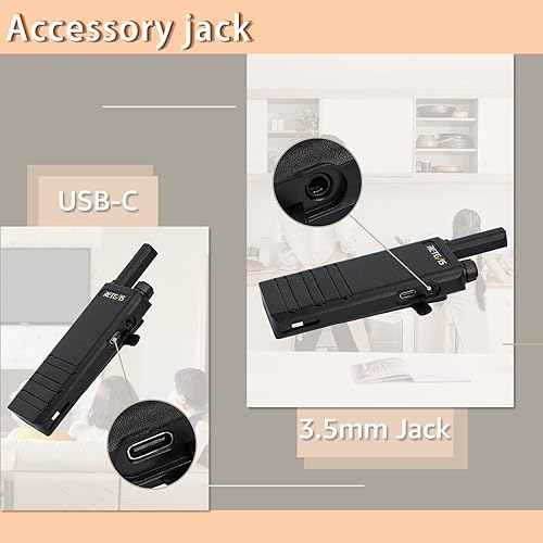 Miniatura 7 de Retevis RT22P Walkie Talkies de largo alcance, radios bidireccionales FRS recargables con auricular para adultos, nueva versión de RT22 (2.0),