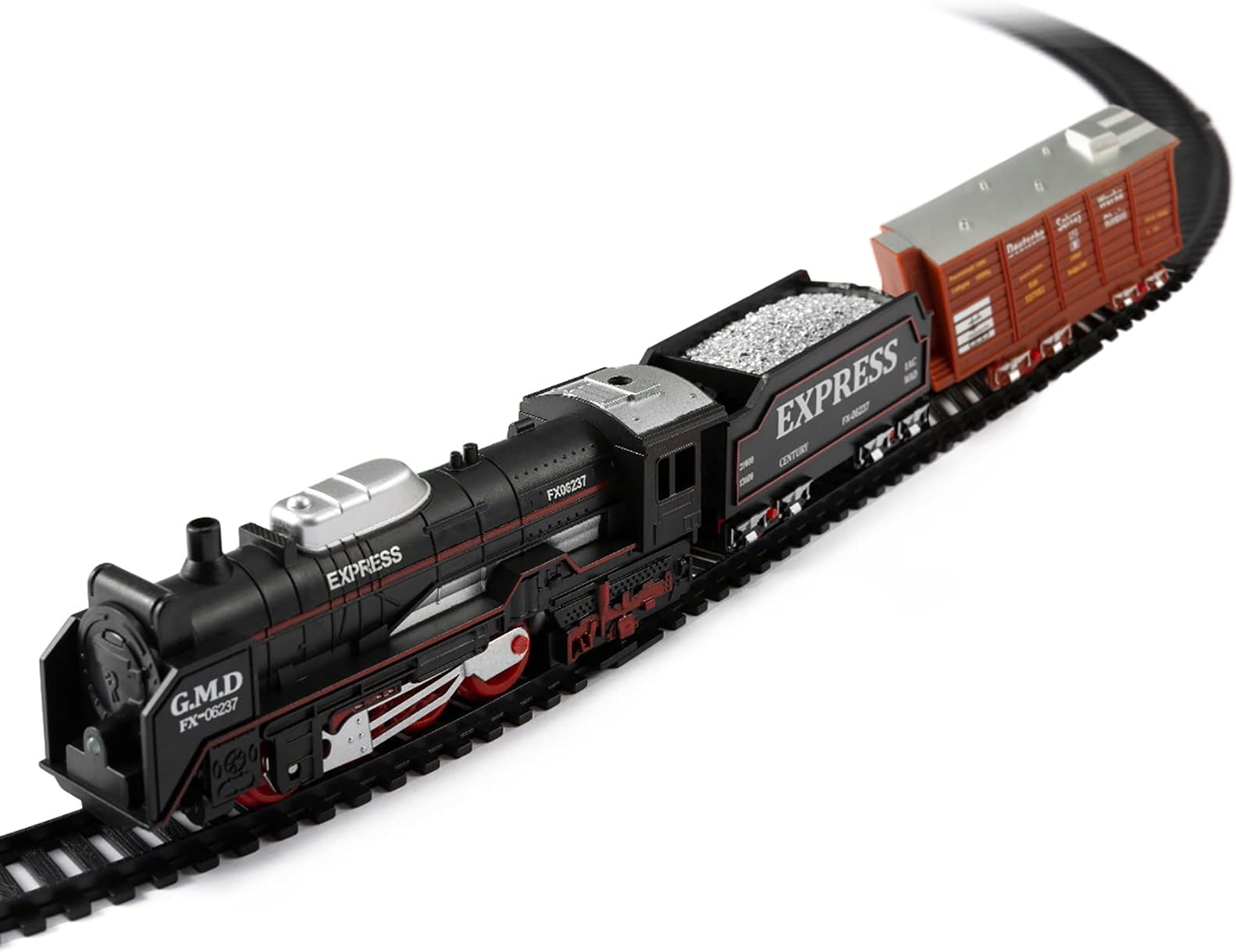 Toy Train Set Battery Operated Train Classic Mini Railway Set with Tree Props Toy Gifts for Kids