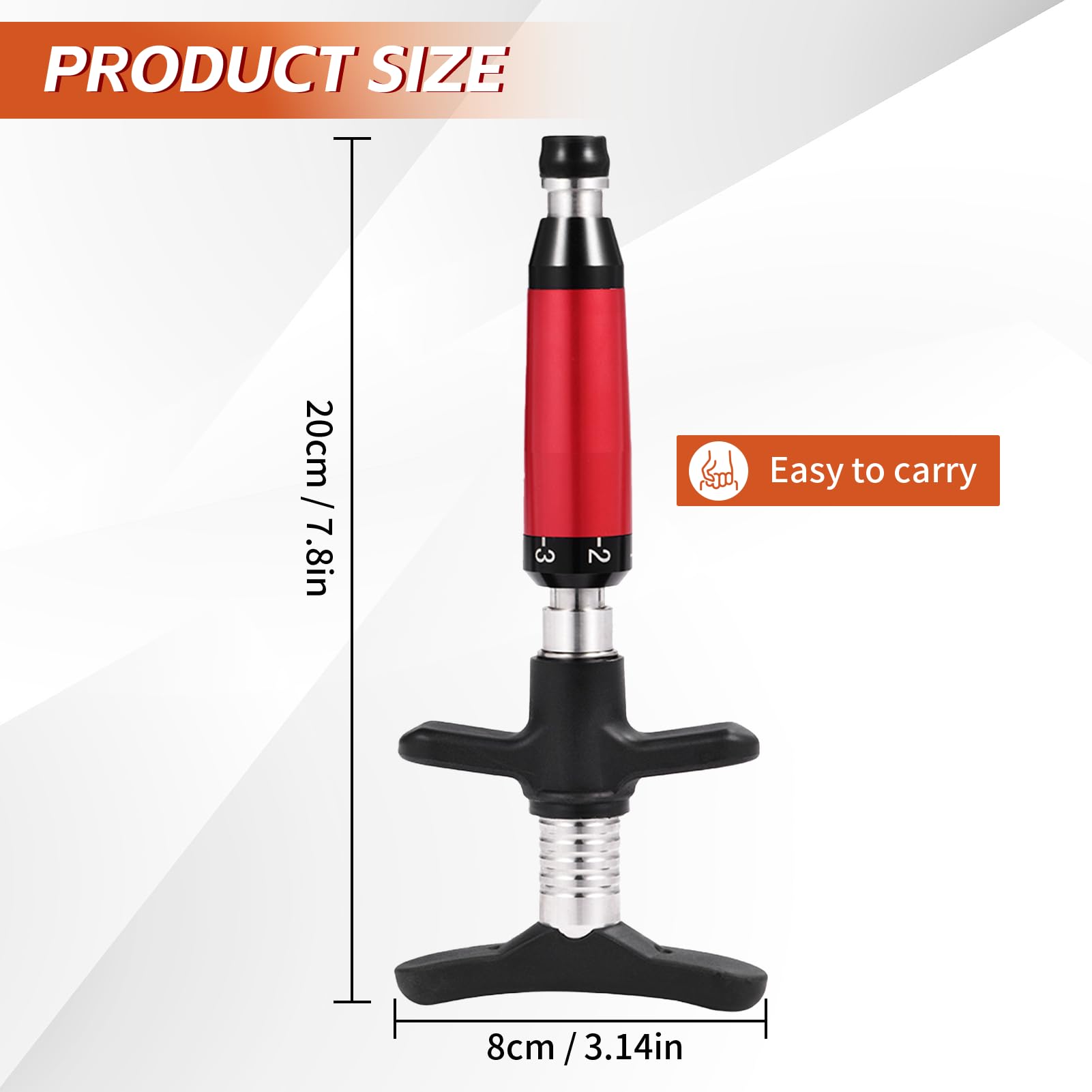 Quiropráctico Manual, Herramienta Masajeadora De Acero Inoxidable, Masajeador De Ajuste Espinal Con Cuatro Cabezales De Masaje Repetibles(quad de mano)