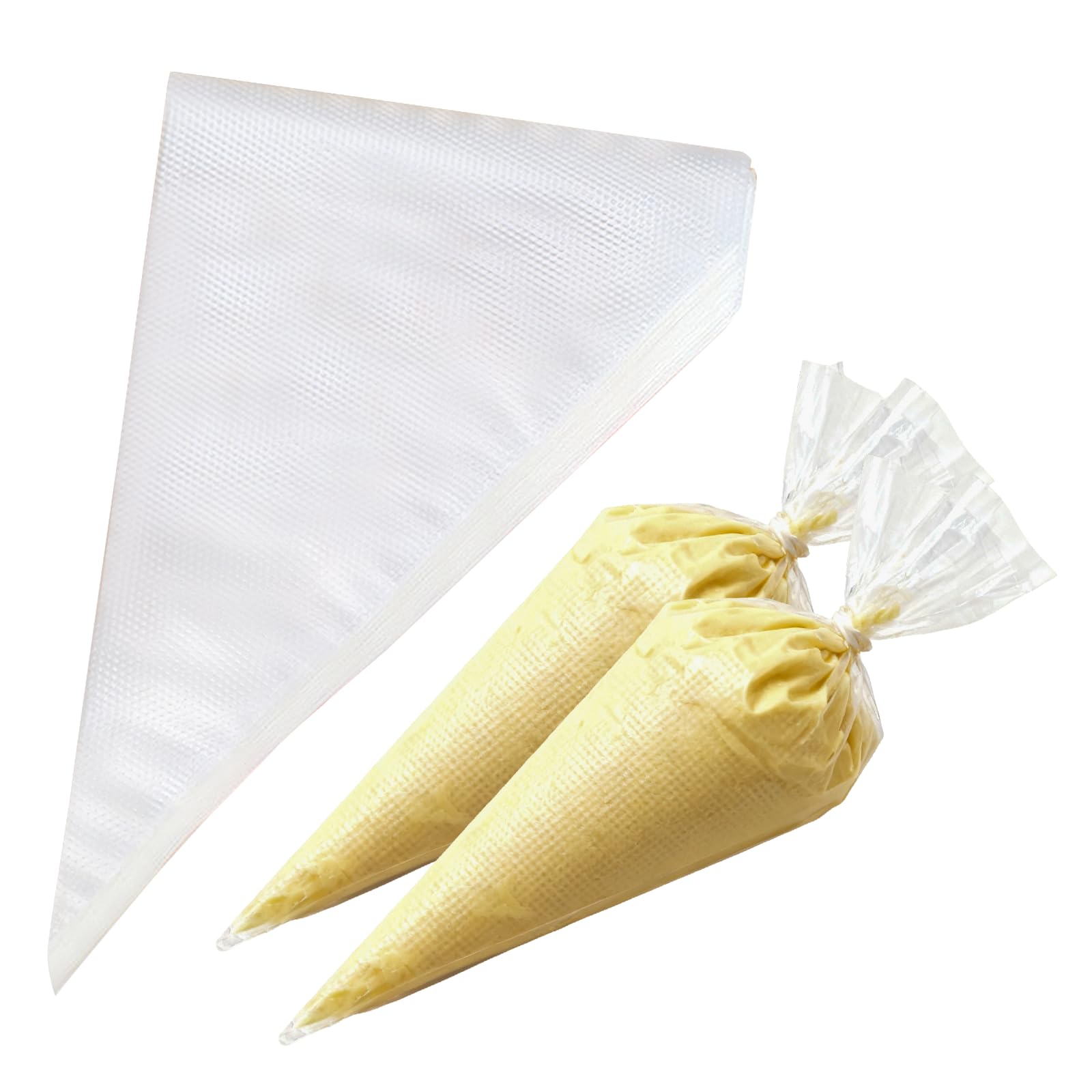 Photo 1 of **4 PACKS**Disposable Piping Bags - 100 pcs 12 inch Pastry Bags, Anti-Burst Tipless Icing Bags for Cake, Cream Frosting, Cupcakes, Pastries and Cookies Decorating