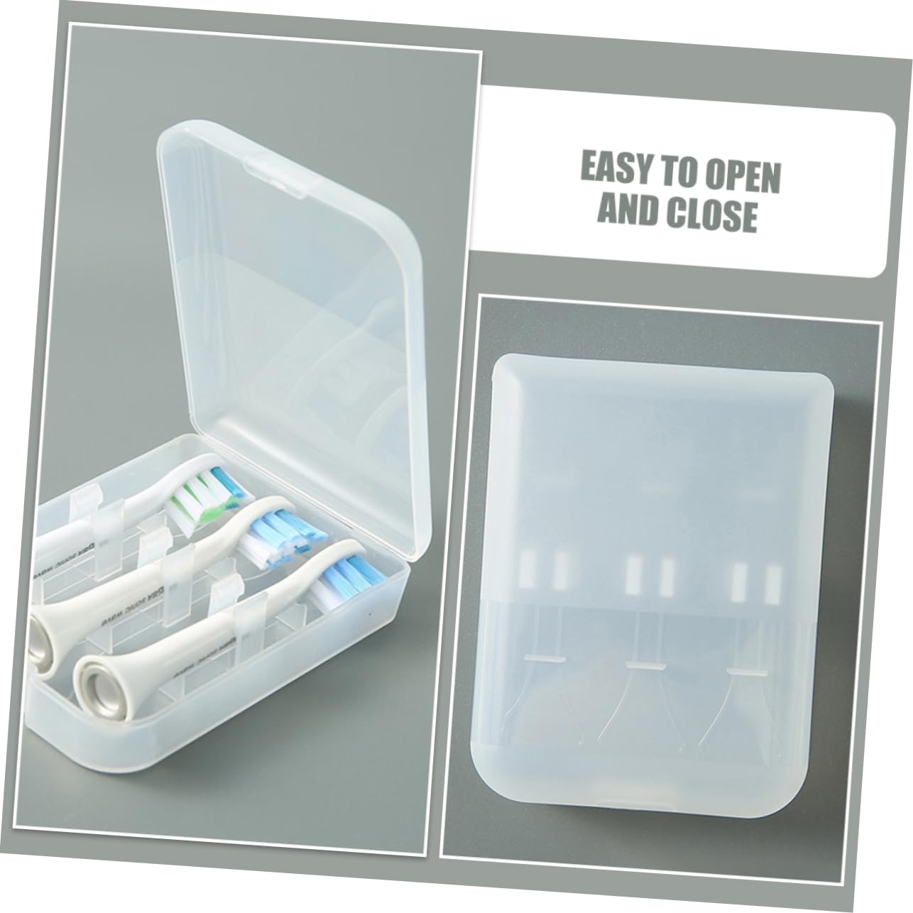 Didiseaon 5 Set Scatola Porta Testine Per Spazzolino Da Denti Scatole Porta Testine Per Spazzolino Da Denti Accessori Per La Custodia Custodia Per Esterni Per e 4 pezzi * 5