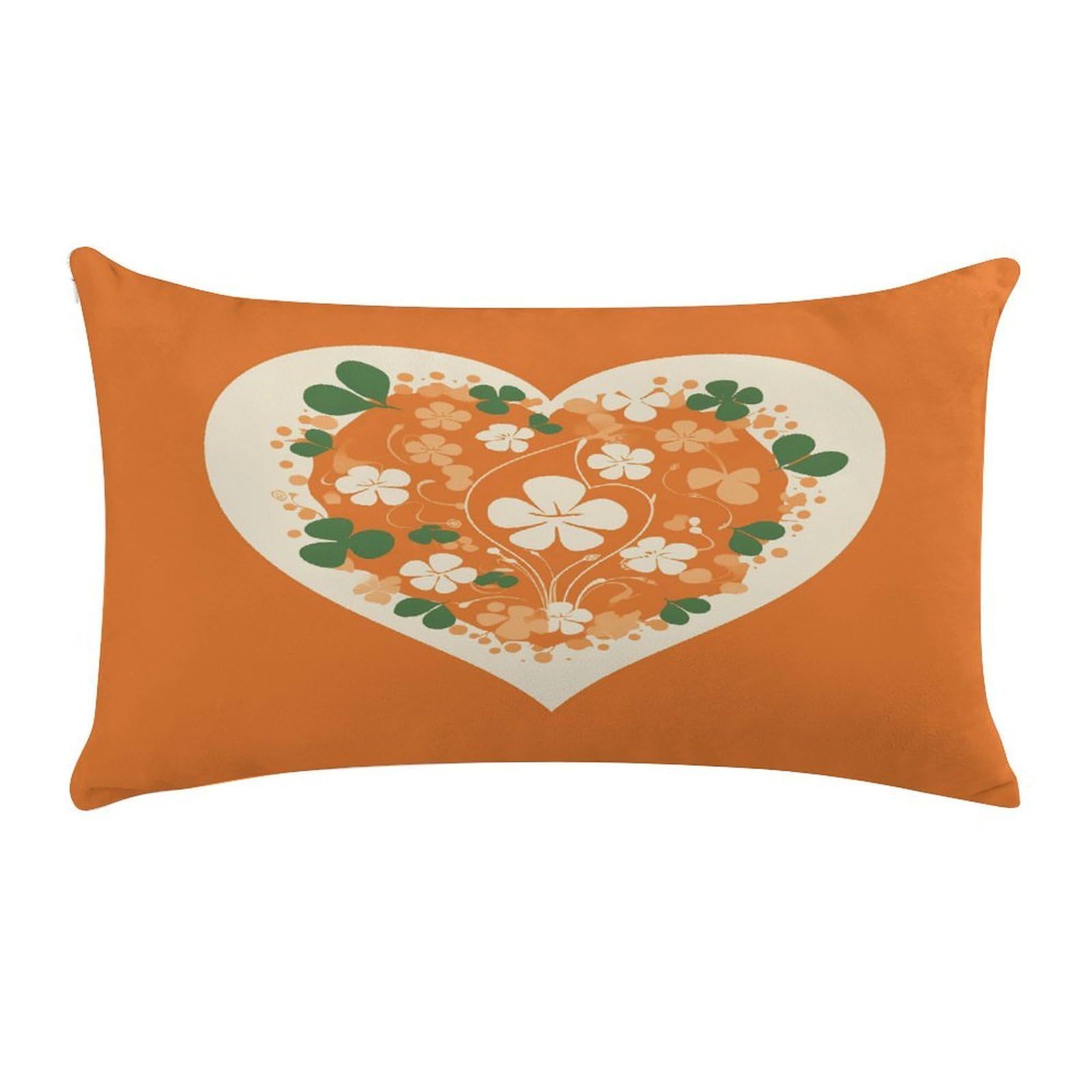 Heart Shape on Background Pillow Cover Super Soft Pillowcase Luxury Cozy Fuzzy Velvet Pillow Shams Breathable Standard Pillow Cases with Zipper Wrinkle-Free Pillow Cover 12 "×20 "
