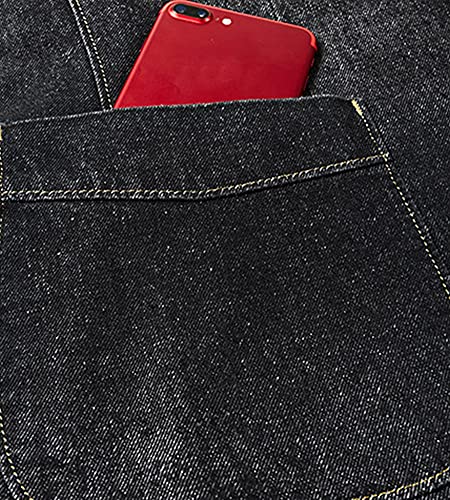 Kedera Mens Classic Notched Collar 2 Button Washed Denim Blazer Jeans Suit Jacket4