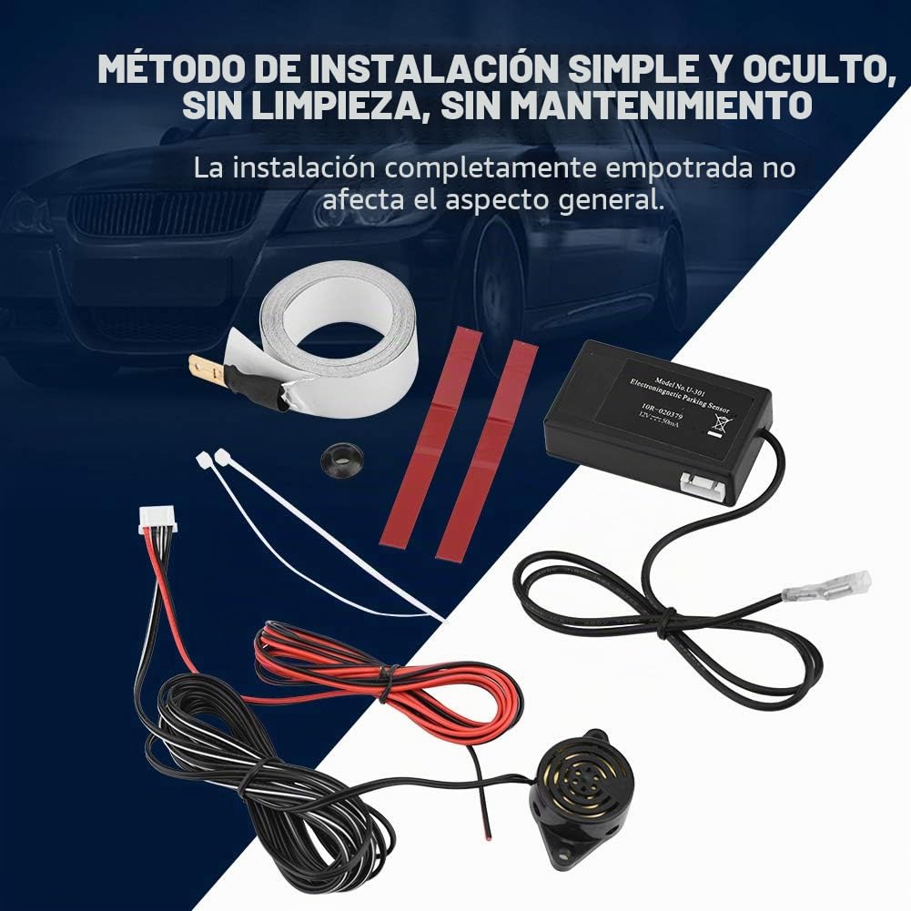 Sensor de Estacionamiento Electromagnético, Sensor de Coche Inalámbrico de Radar de Inducción Electromagnética para Coche Camión RV G Estacionamiento de Alarma de Marcha Atrás