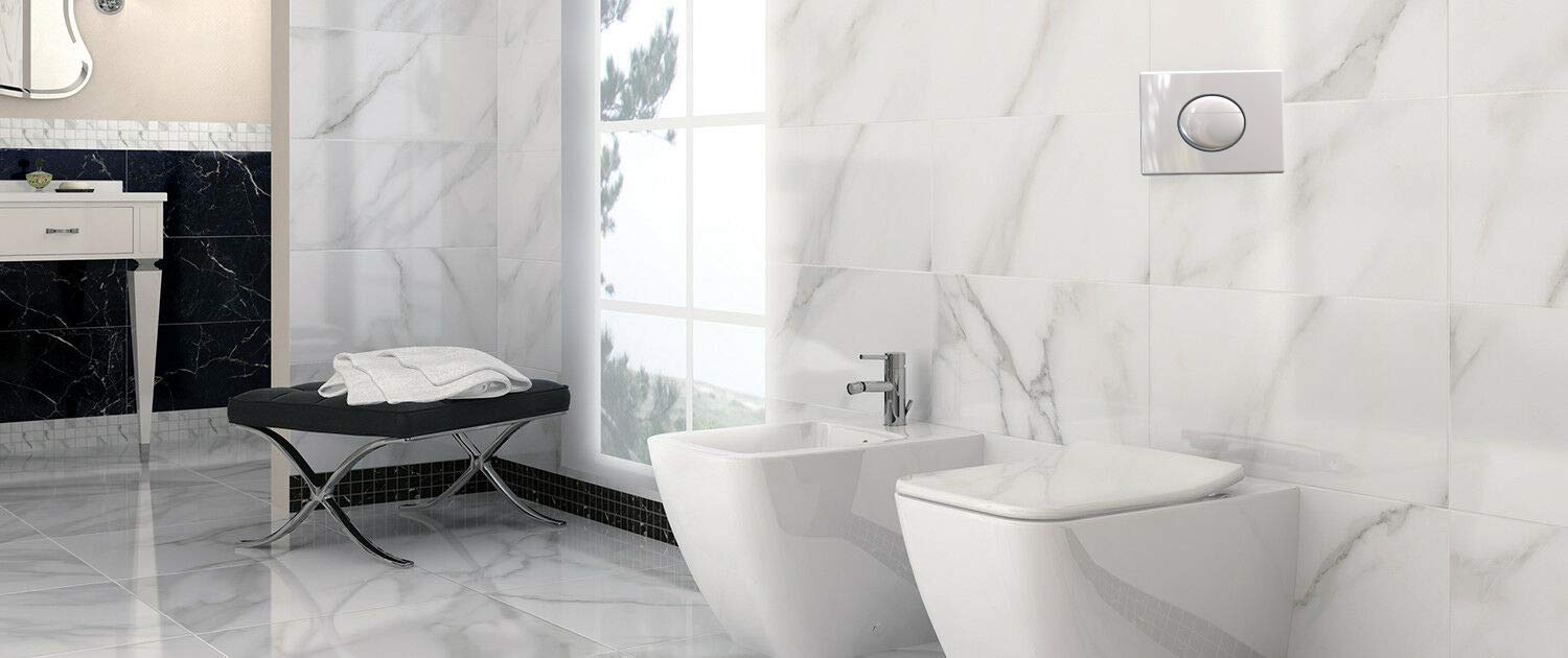ITS Todini | Ellipse | Placca DI Comando ABS | Pulsante Sciacquone WC E Per Scarico Acqua | Piastra DI Azionamento per Cassetta WC Incasso | Bianco