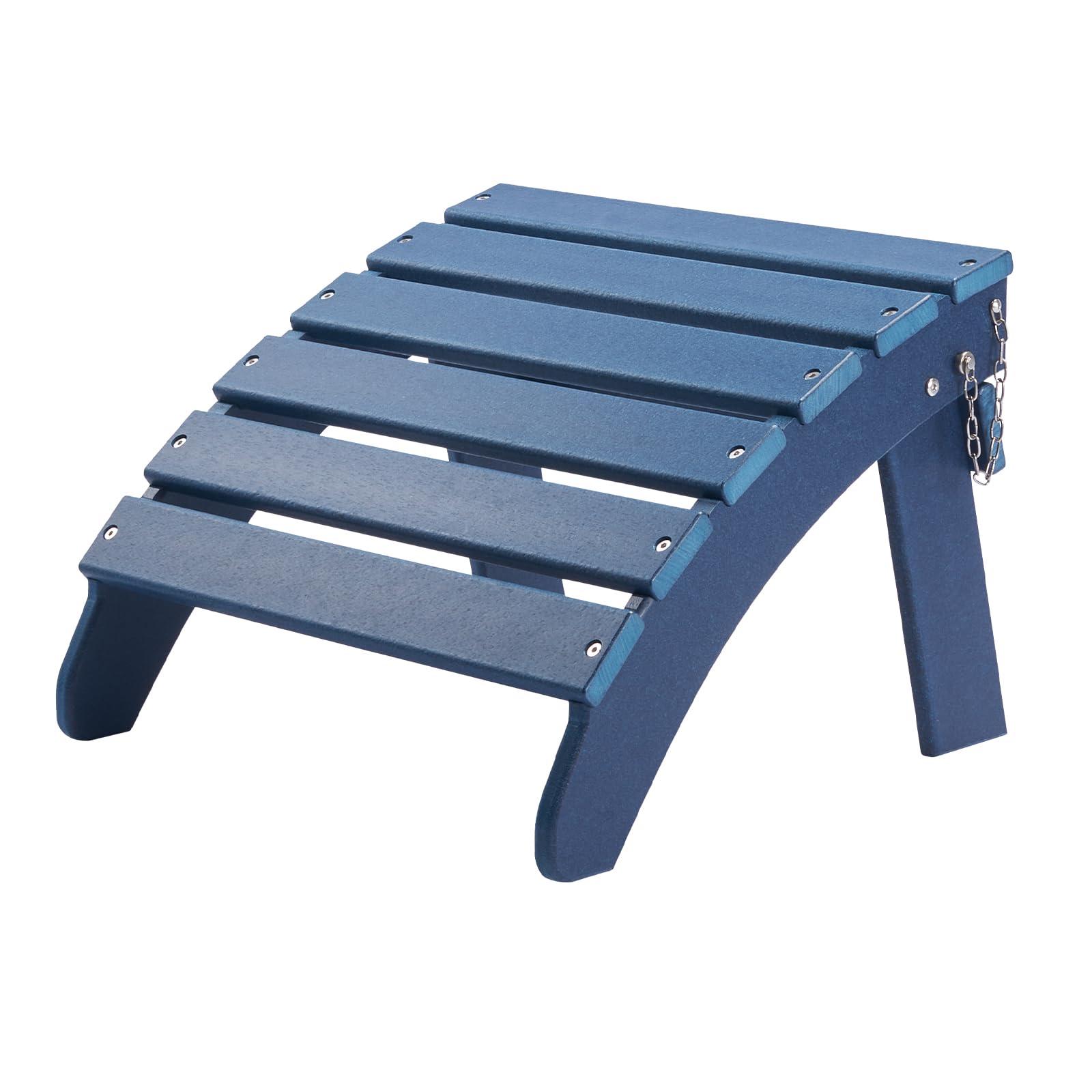 VEVOR 2 PCS Reposapiés Adirondack Plegable de Plástico HDPE 475 x 480 x 350 mm, Reposapiés Adirondack Resistente a la Intemperie para Silla Adirondack para Porches Exteriores, Césped, Patios, Azul