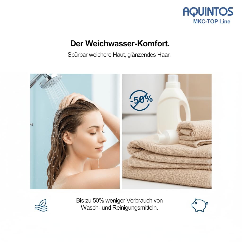 MKC 32 Top Line Wasserenthärtungsanlage Entkalkungsanlage | - Anschlussset wählbar (Mit Anschlussset 3)