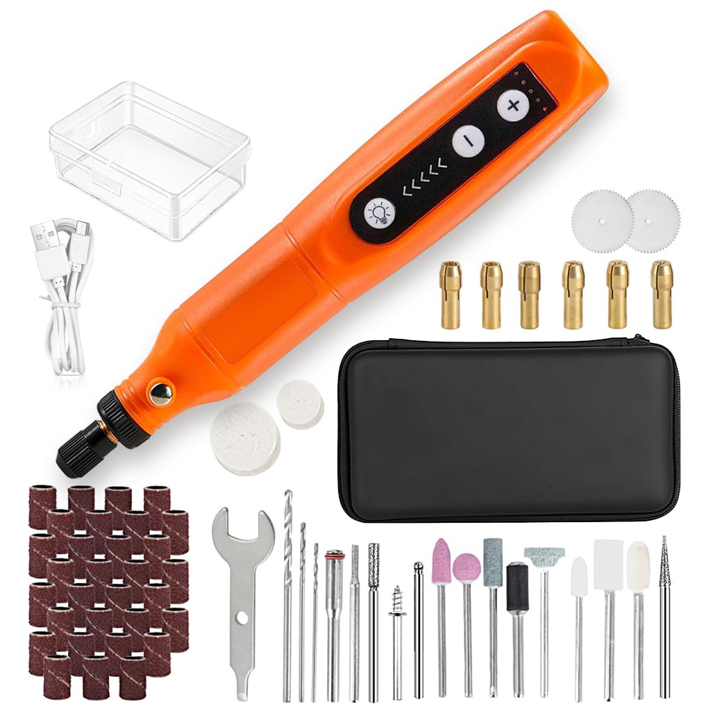 Verilux® Mini Cordless Rotary Tool, 5-Speed and USB Charging Rotary Tool Kit with Accessories & Carrying Case, Multi-Purpose 3.7V Polishing Tool for Sanding, Polishing, Drilling, Engraving, DIY Crafts (B0CB5S8QWP) Amazon Price History, Amazon Price Tracker