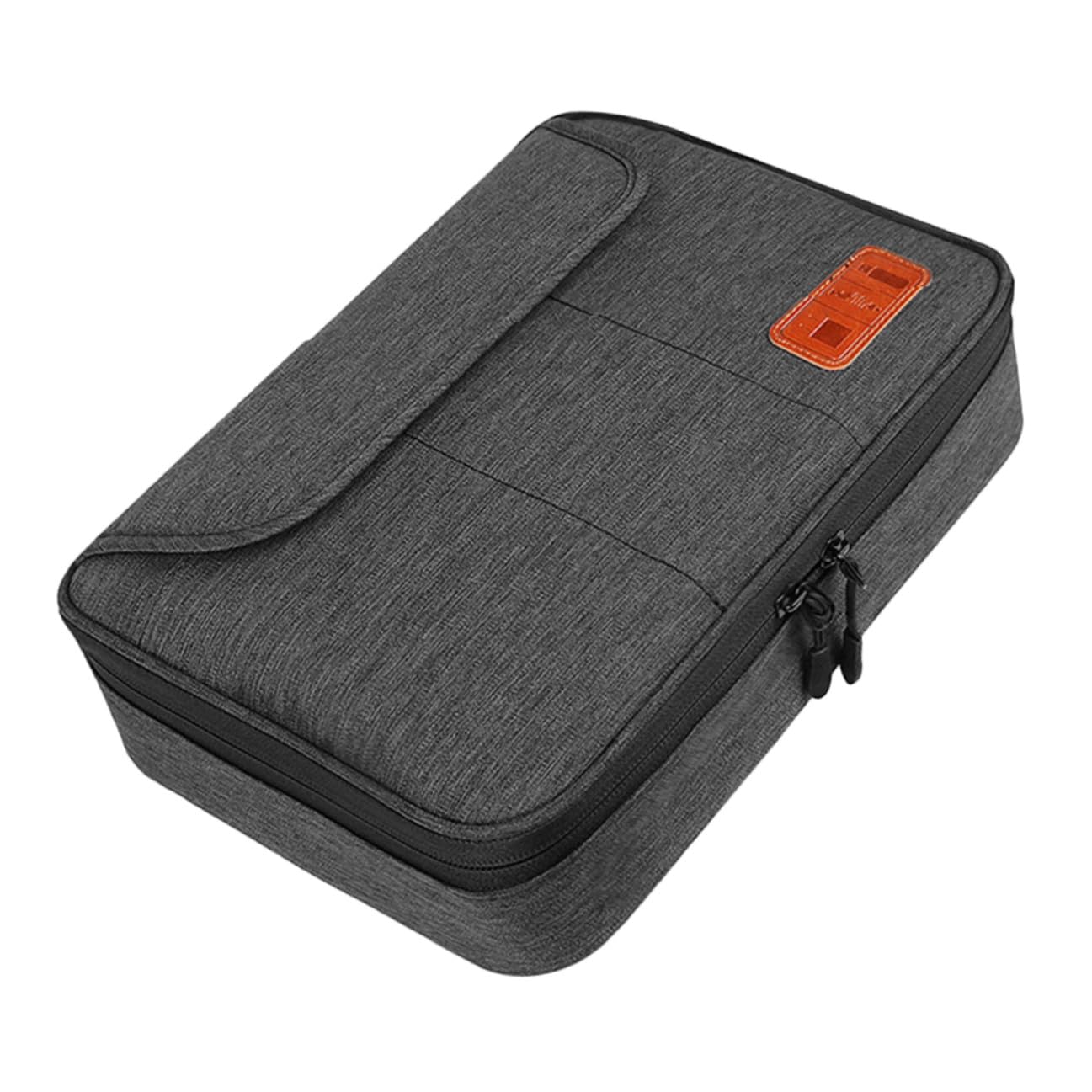 SOIMISS Borsa Porta Cavi Doppio Custodia per Dispositivi Elettronici e Digitali Organizer per Cavi Tasche per Cellulare e Tablet per Viaggio e Trasporto