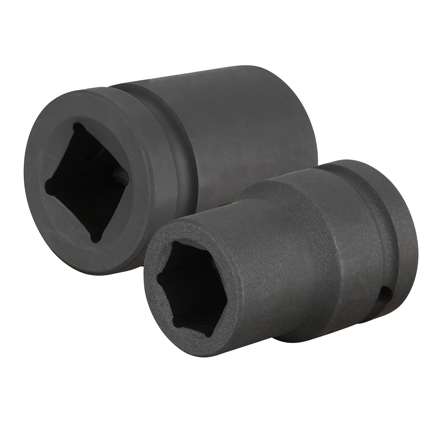 Set di 5 bussole per avvitatori a percussione 17 19 21 24 28 mm esagonali da 3/4" (lunghezza: 60 mm), con valigetta in plastica