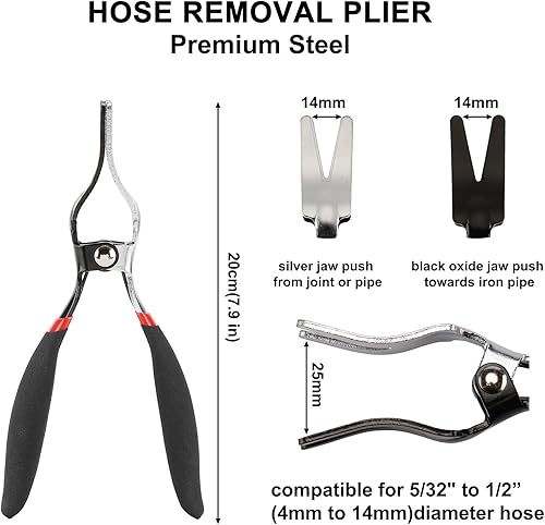 Miniatura 5 de Mayouko Juego de 4 alicates de línea de combustible, pinzas de filtro de combustible de 9 pulgadas, alicates de tubo de clip de gasolina de línea de