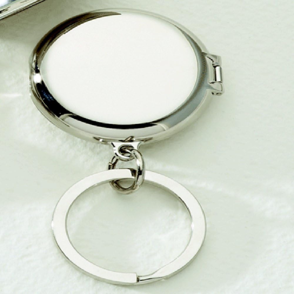 Creative Gifts Round Silverplate Locket Key Chain - 1.250x1.250