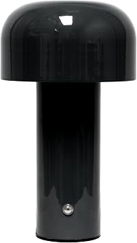 Simple Designs Mushroom Magic LED Table Lamp, Black LD1070-BLK