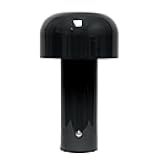 Simple Designs Mushroom Magic LED Table Lamp, Black (LD1070-BLK)