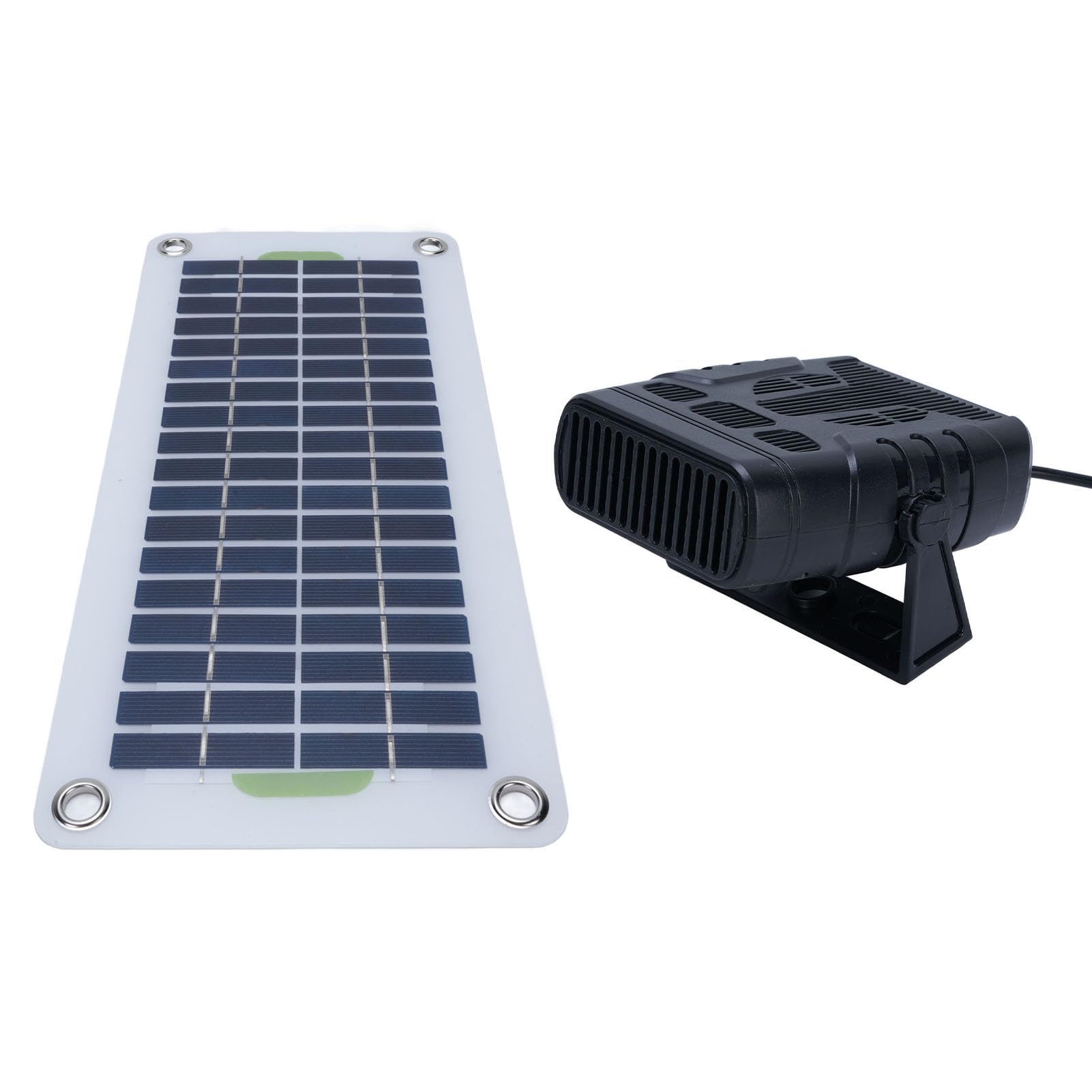 SUNGOOYUE Tragbarer Raumheizer mit Solarpanel & externer Batteriebox – 12V/24V DC Heizgerät für Wohnmobil, Camping, Gartenhaus – energiesparend, leise, sicher