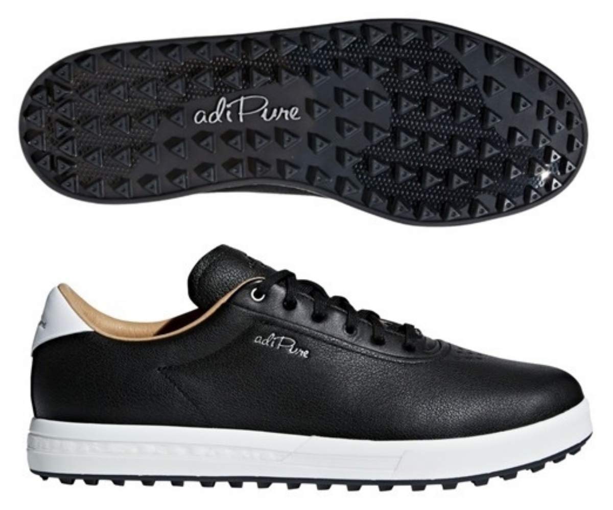 Adidas Shoes Mens 13 AdiPure Sp Golf Sneakers Black Lace Up Round Toe DA9126 adidas Mens Adipure SP Waterproof Spikeless Mens Golf Shoes  main image 2
