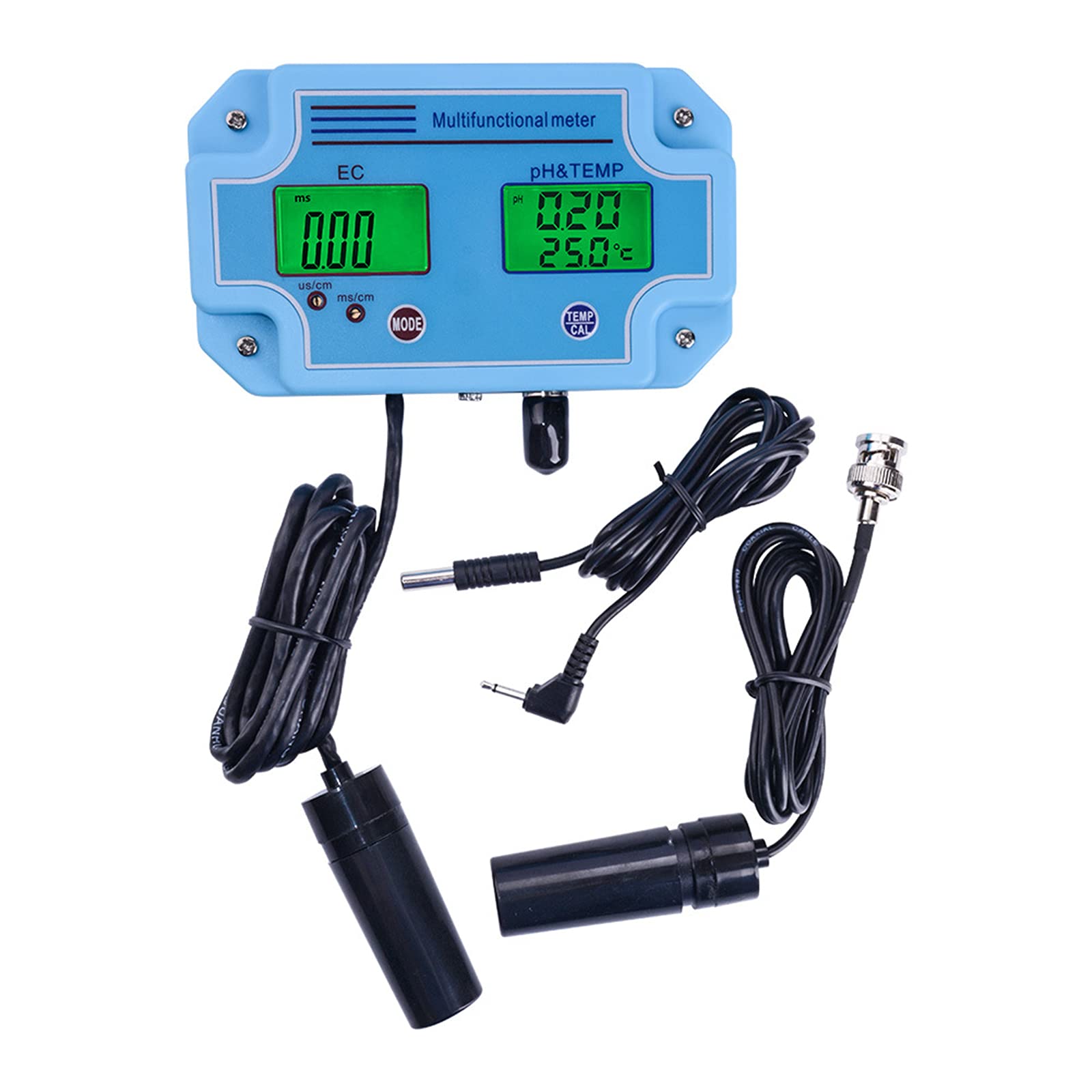 Comprobador digital LED PH y EC con herramienta de equipo de monitoreo de alta precisión 2 en 1