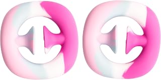 Holiday Fidget Toy Gift Set – 2 Pack Sensory Stress Relief Toys for Kids & Adults | Snapping Popper Hand Grip | Stocking Stuffer for Focus Calm & Fun | Rainbow Multi-Color by Fenrici