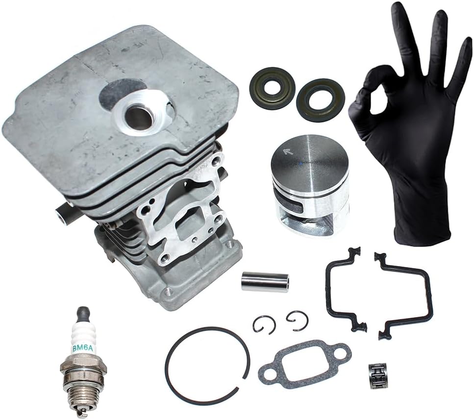 Cylinder Piston Kit for Husqvarna 135 135E 140 140E 435 435E 440 440 Jonsered CS2240 McCulloch CS350 CS390 CS410 RedMax GZ381 Craftsman 358381800