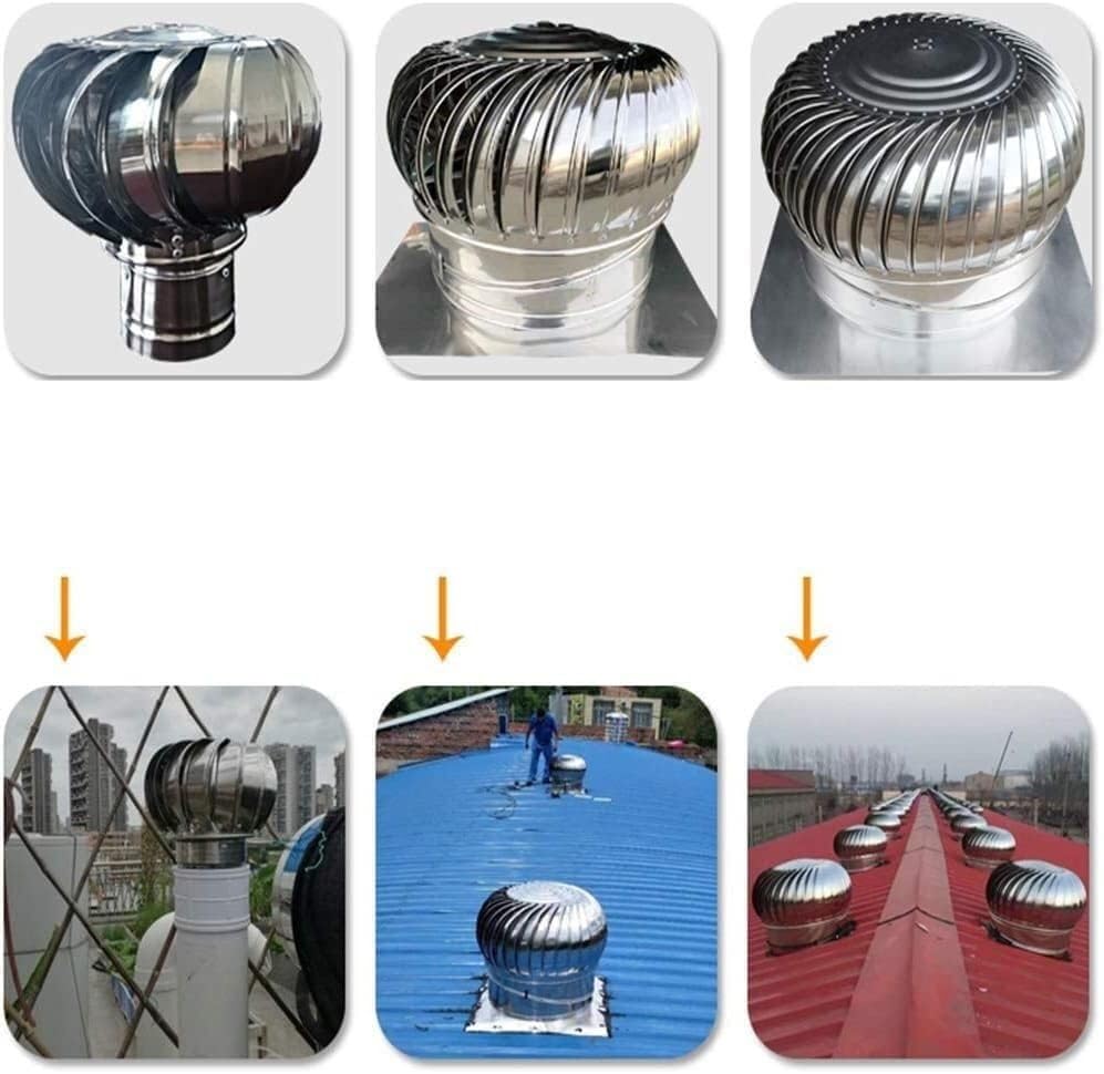 Chapeau de cheminée rotatif 1000mm ventilateur de toit - 5