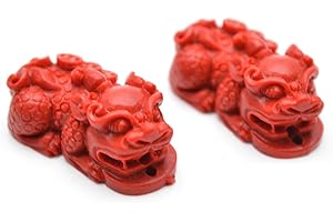 Flourishbeads Natural Red Cinnabar 18x32mm Beads