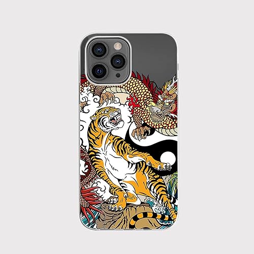 Miniatura 72 de Blingy's Funda para iPhone 13 Pro (6.1 pulgadas), lindo patrón de cerdo divertido estilo animal de dibujos animados, transparente, suave TPU funda