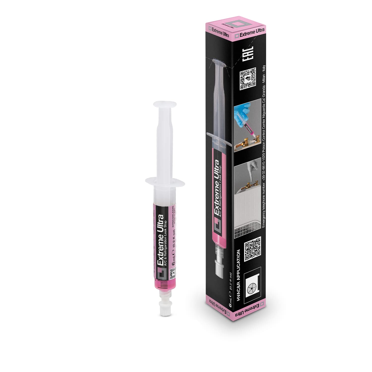 Errecom Extreme Ultra - 6 ml, Turafalle per Impianti di Climatizzazione e Refrigerazione e per Impianti di Climatizzazione Autoveicoli (adattatori non inclusi) - 2