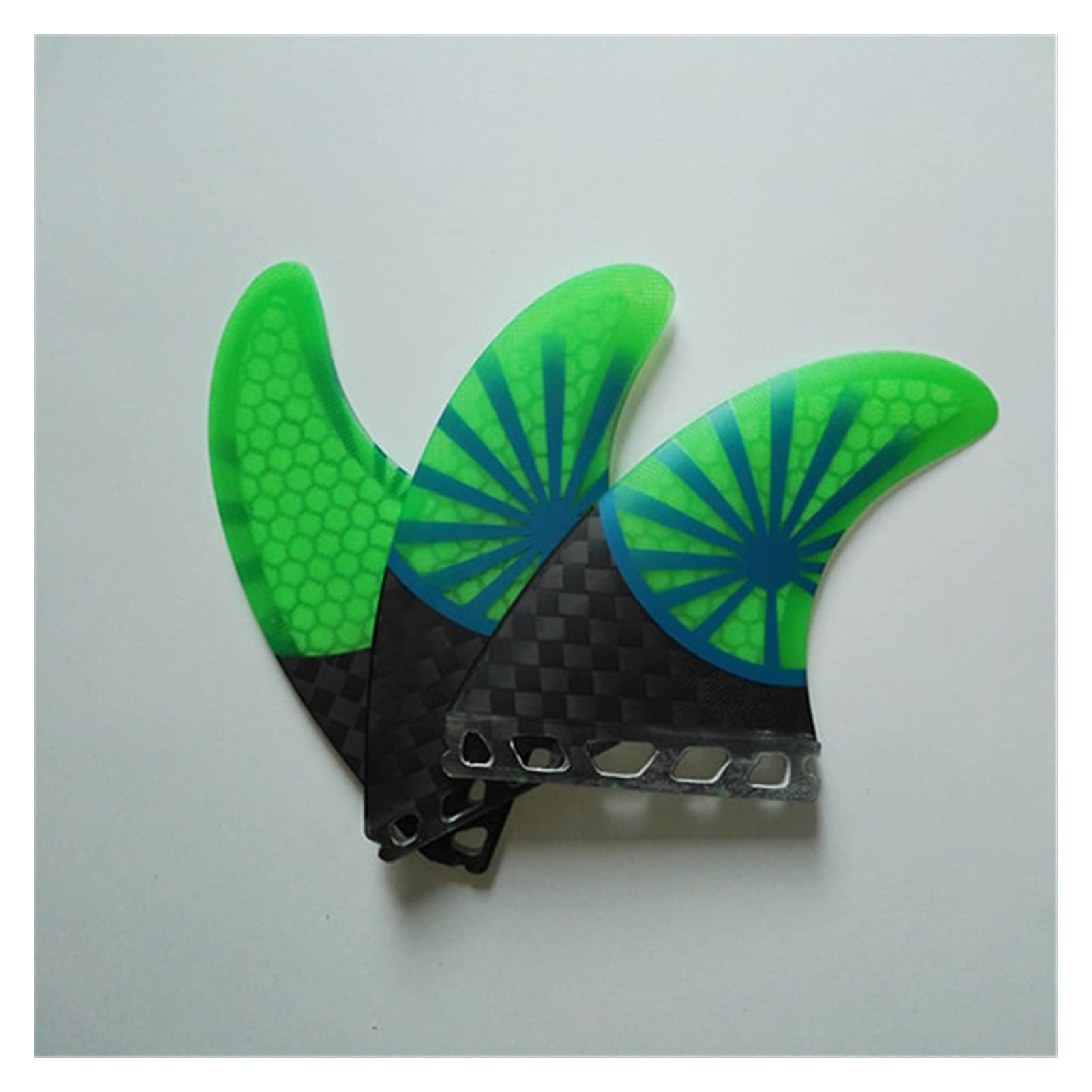 MERHOVO Tabla de Surf eléctrica, 3pcs Surfboard Tail Fins Sup Longboard Fin Thruster Surfboard Accesorios