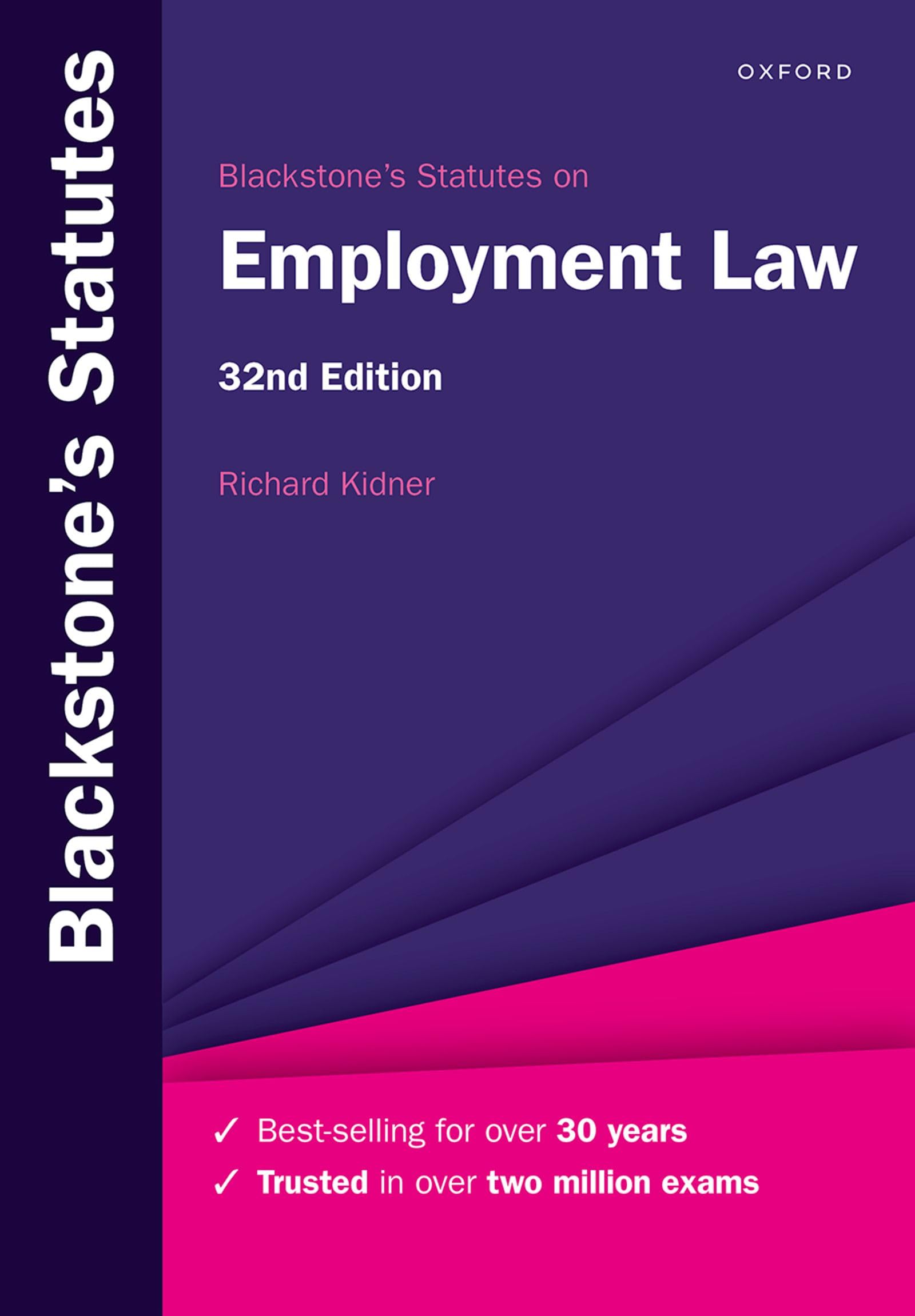 Blackstone's Statutes on Employment Law (Blackstone's Statute Series)