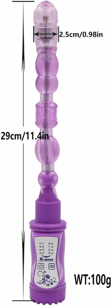 Vibrador anal de 8 velocidades con forma de cola y vibración ...