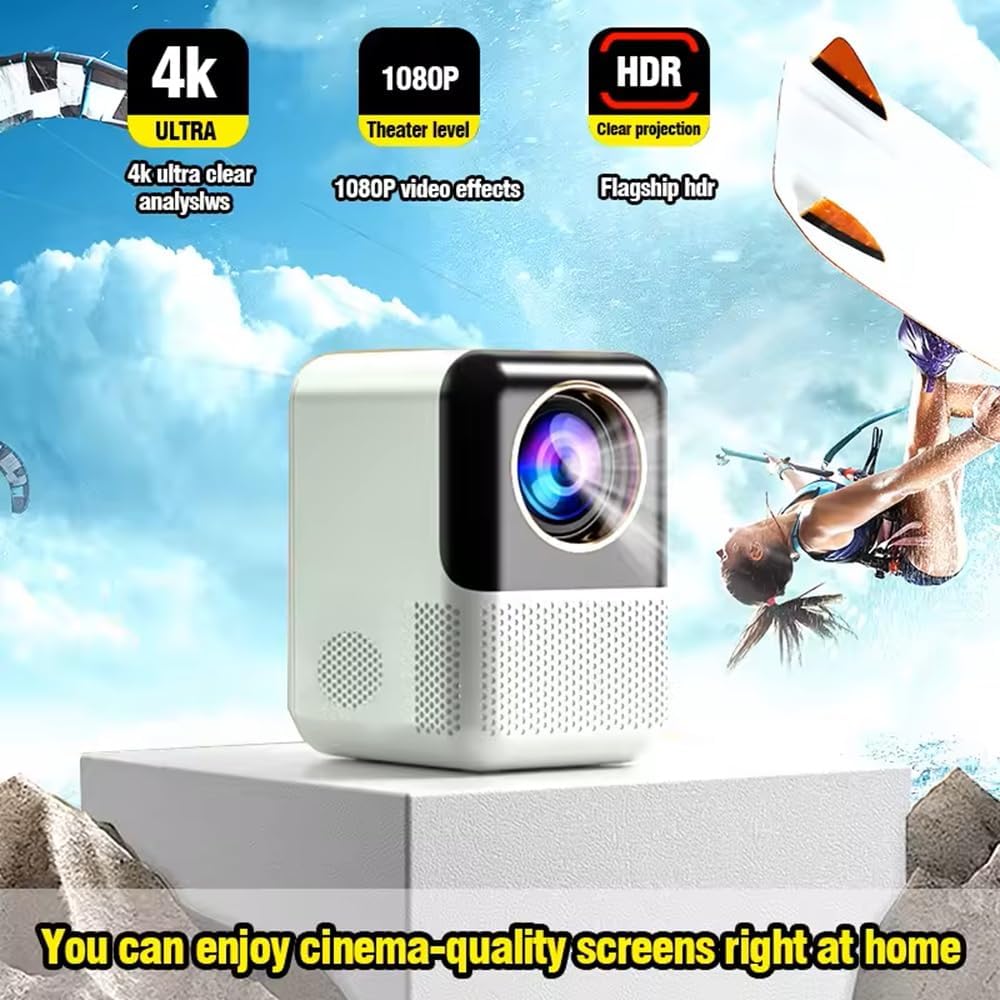 Full HD Mini Projector 1080P 4K Video Android10 5G WIFI Auto Focus Portable Smart Projectors Home Theater Cinema