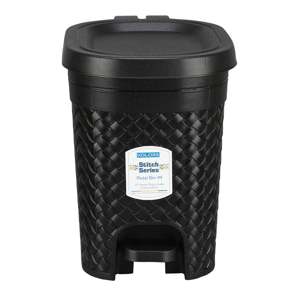 KOLORR Stitch 15L Pedal Bin - Black -3