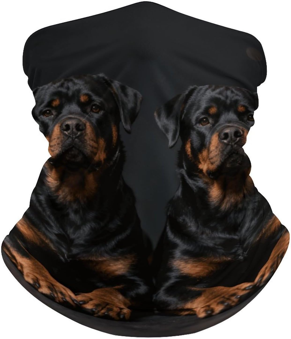 Sun UV Protection Neck Gaiter Upf 50+ Balaclava Ski Rottweiler Wallpaper Face Mask Summer Face Cover Scarf Breathable Bandana for Fishing Hunting Kayaking Hiking Cycling Outdoor Activities