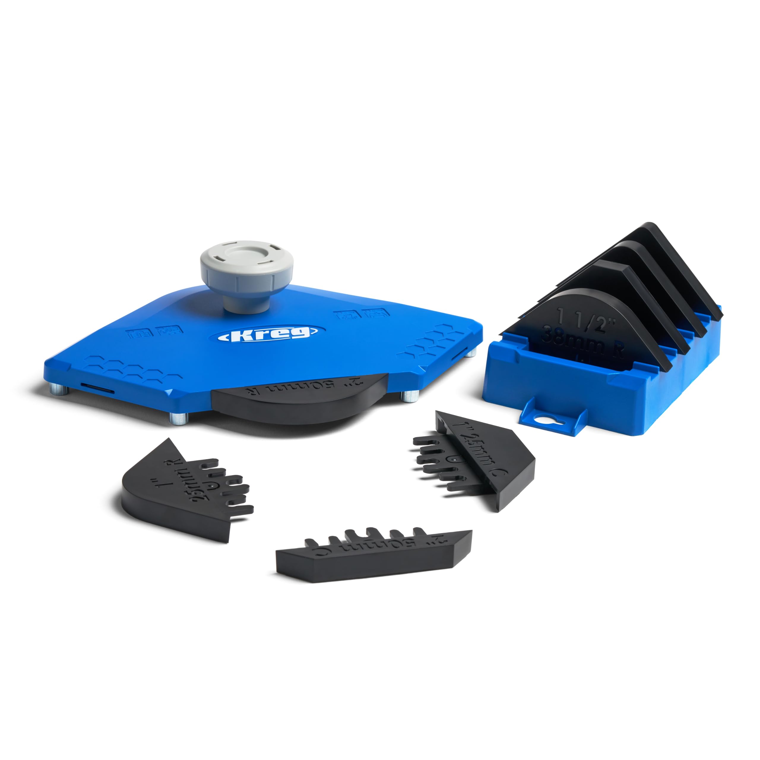 KregPRS1000 Corner Routing Guide Set - Corner Routing Guide - Use with Any Trim Router, Handheld Router, or Router Table - Router Woodworking Tool