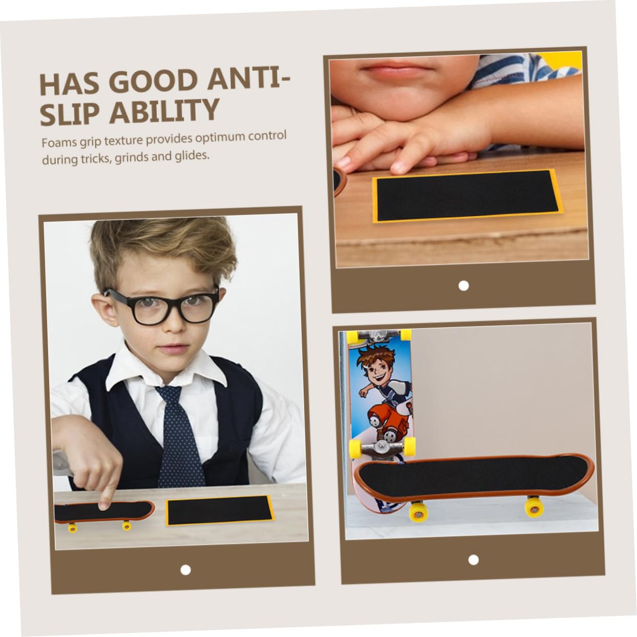 12 Piezas Unidades Cinta Antideslizante Espuma para Fingerboard Accesorios Skate Dedos Negra Resistente y Fácil de Pegar para Patinetas de Dedos
