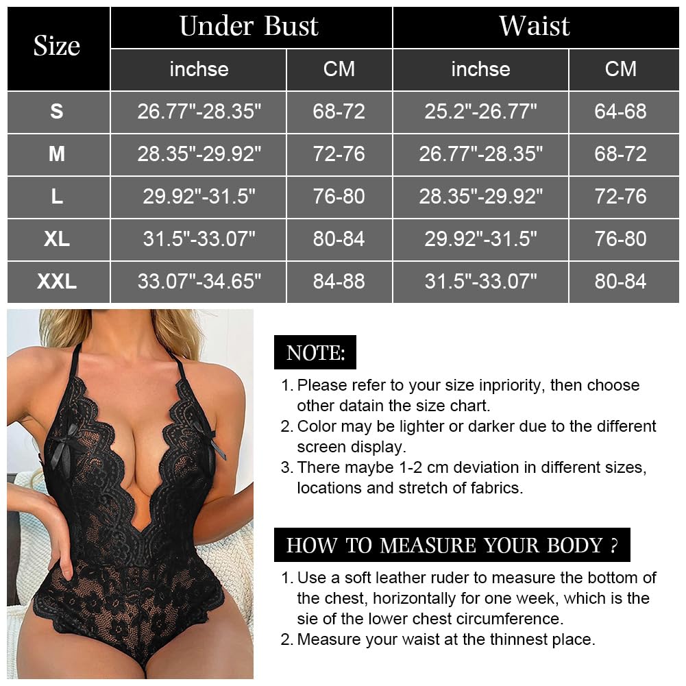 Koronkowa niegrzeczna jednoczęściowa bielizna koronkowa przezroczysta koronka Teddy Lingerie, bielizna damska seksowna bielizna nocna neglige uwodzicielska bez pleców, na body przyjęcie