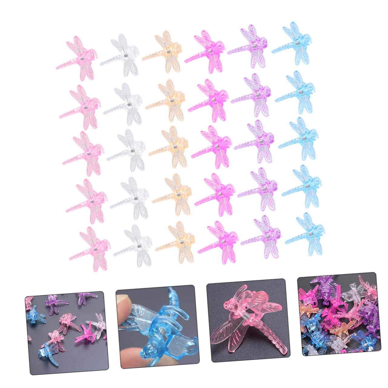Yardwe 2 Sätze Phalaenopsis-Clip Pfingstrosen Rebe Feste Clips Gartenklammern Für Pflanzen Anlage Orchideen Clips Kunststoffclips Weinstöcke Pflanzen Feste Plastik 60 Stück * 2