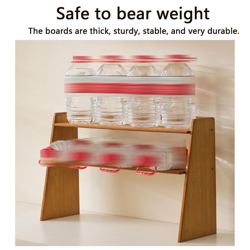 Soporte para tazas de café de madera y estante de té para encimera de cocina, soporte para matcha y exhibición de tazas, perfecto para accesorios de barra de café