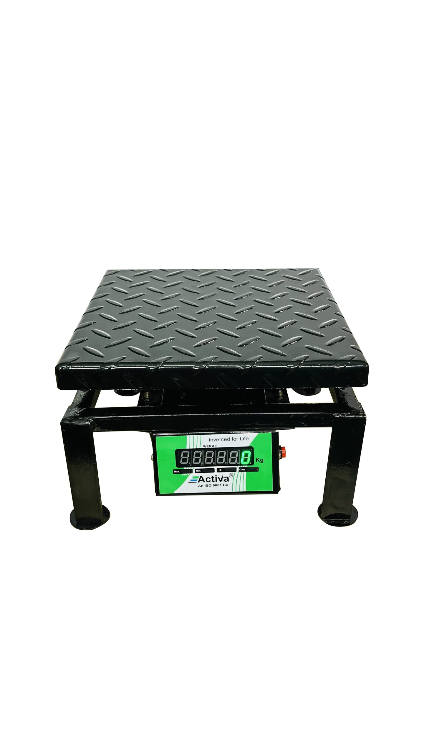 ACTIVA Digital Weighing Scale for Home, Shop and Kitchen, 50 Kg Capacity weight machine,MS Green LED Display, Make in India with 1 Year Warranty