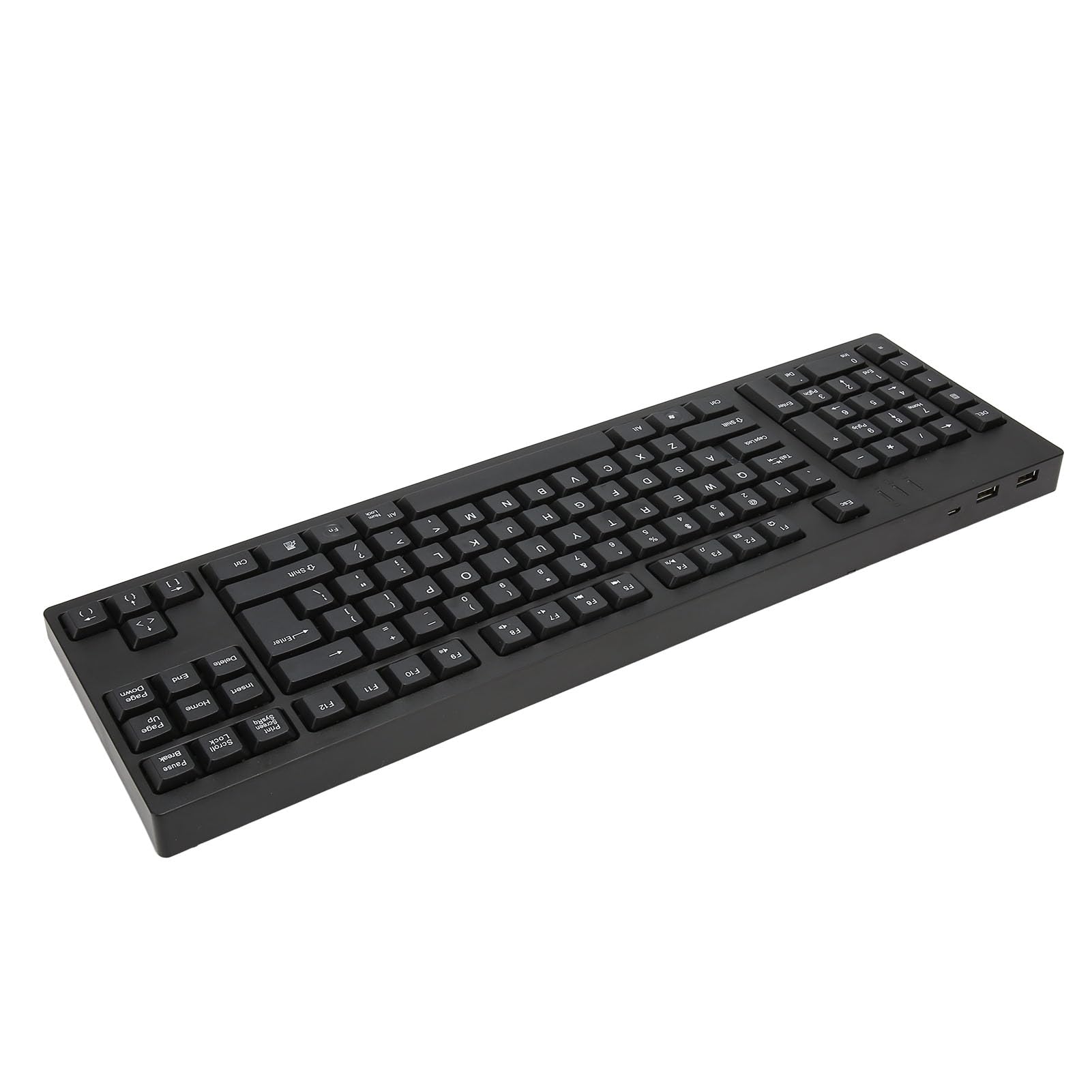 Teclado para Zurdos de Diseño Ergonómico, Material ABS, 109 Teclas, Teclado de Oficina USB Plug and Play para Diseñador de Contabilidad Empresarial
