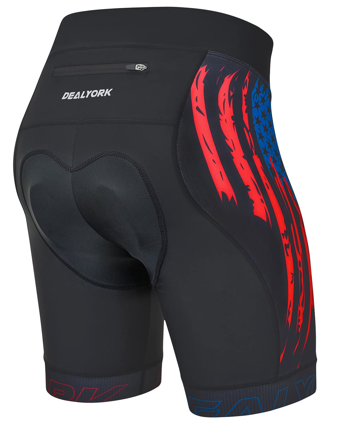 DEALYORK Women's Cycling Bike Shorts 3D Padded with Pocket, Mountain