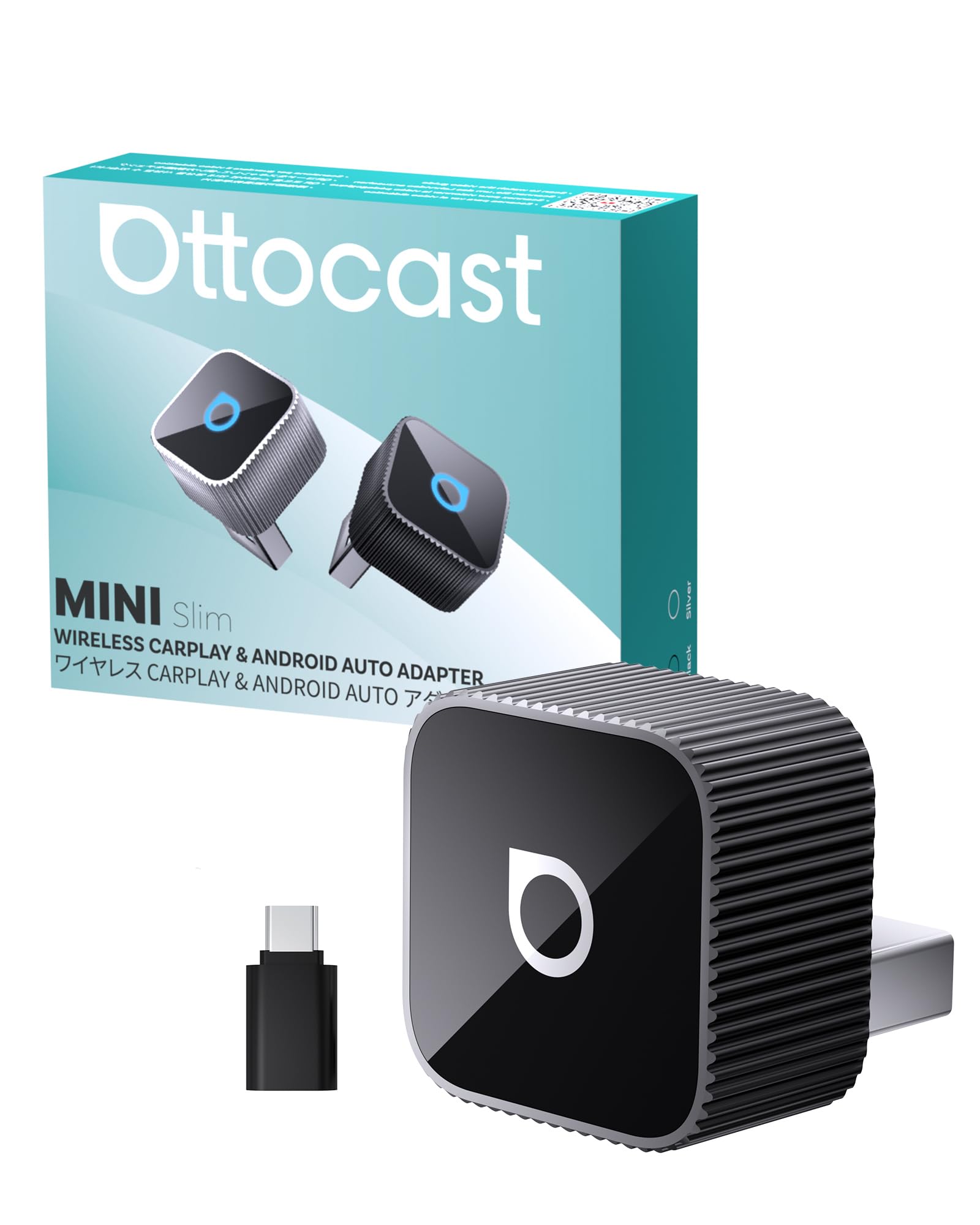 OTTOCAST最新モデル CarPlayをワイヤレス化 無線化 android Amazon.co.jp: 【公式】オットキャスト MINI Slim Ottocast 新型