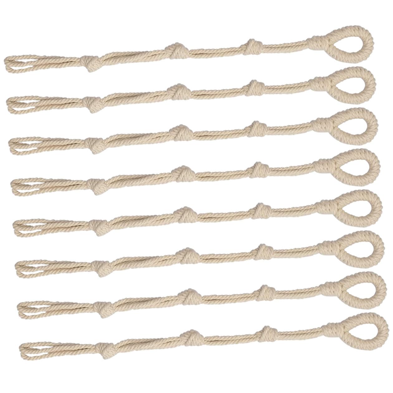Hemobllo 3 Ensembles Holders De Pots Suspendus Macramé Corde Ajustable Pour Plantes Grimpantes Décoration Intérieure Extérieure Ropes De Suspension Robustes Élégantes 8 Pièces * 3