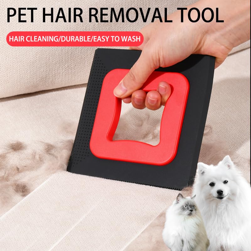 Image of Pet Hair Removal Tool,Cat Dog Hair Removal Tool for Car Interior, Couch, Furniture, Lint,Clothes, Carpet(Black)